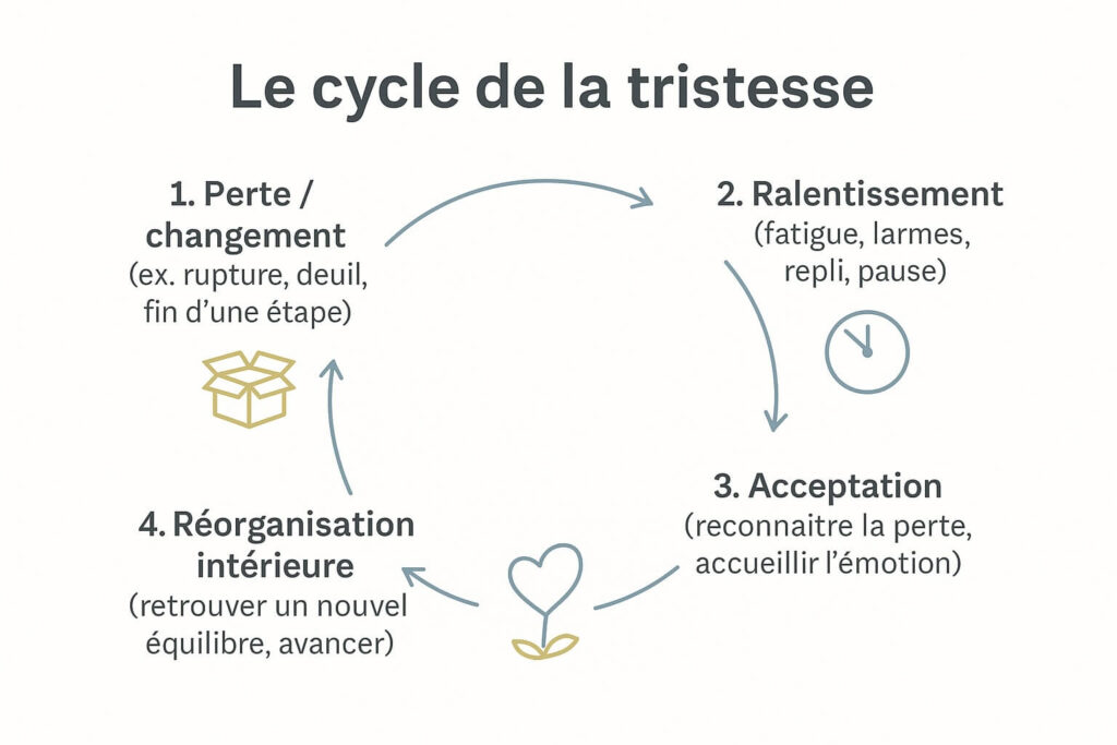 Infographie cycle de la tristesse