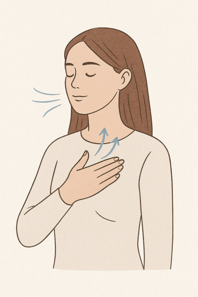 Illustration exercice respiration