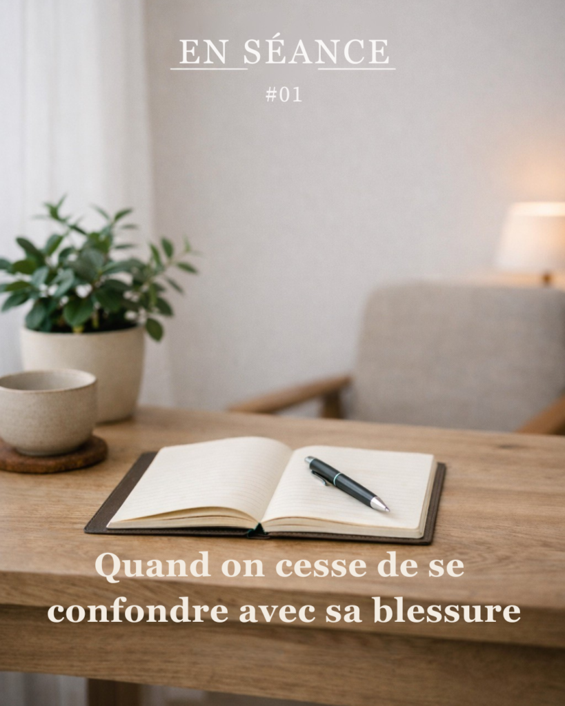 En séance #1 – Quand on cesse de se confondre avec sa blessure